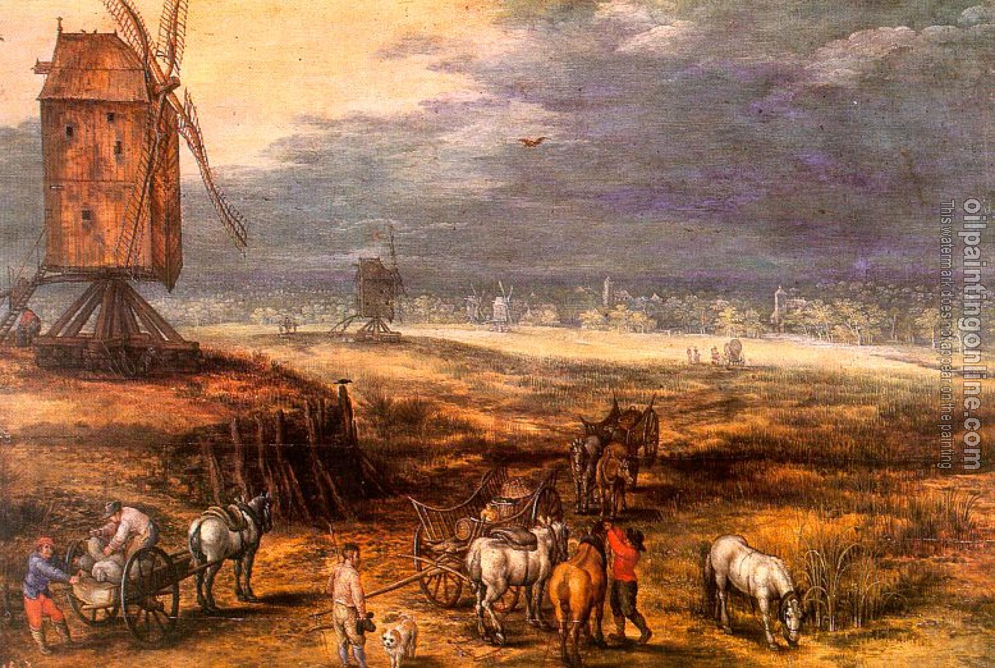 Brueghel, Jan the Elder - Landscape with Windmills
